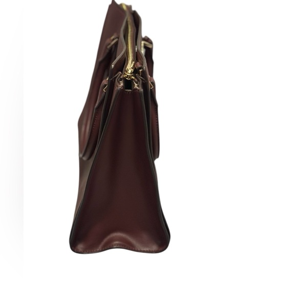 Michael Kors Burgundy Large Saffiano Leather Satchel - Picture 8 of 13